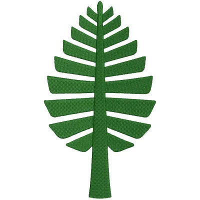 Dartmouth Big Green Secondary Logo 2019 embroidery design featuring the iconic green and white logo on fabric.