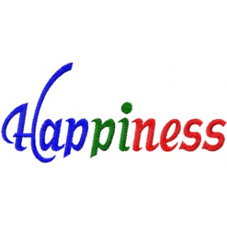 Happiness embroidery design - Embroidery Design