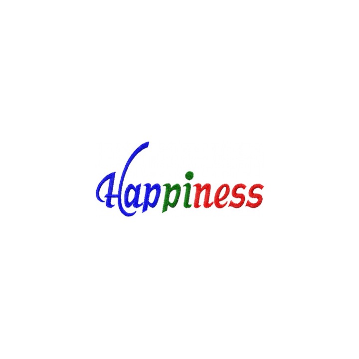 Happiness embroidery design - Embroidery Design