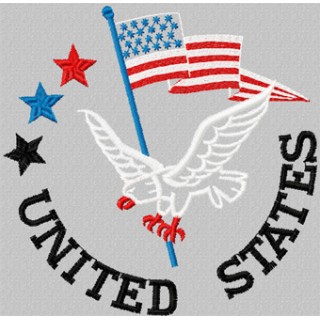 USA Eagle embroidery design - Embroidery Design