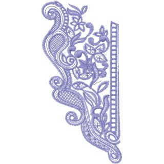 Lace Collar embroidery design - Embroidery Design