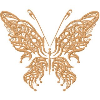 Fantastic butterfly Old Clown embroidery design - Embroidery Design