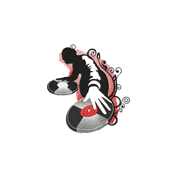 Disco Man embroidery design - Embroidery Design