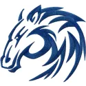 Tribal Horse embroidery design showcasing intricate stitching patterns featuring a majestic horse silhouette.