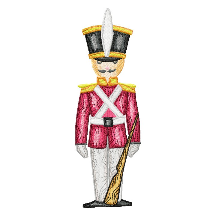 Wooden Soldier embroidery design - Embroidery Design