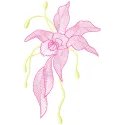 Air Flowers embroidery design showcasing delicate floral motifs for embellishing various fabric items.