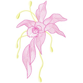 Air Flowers embroidery design - Embroidery Design