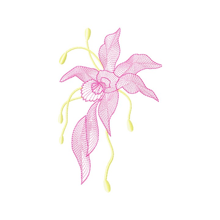 Air Flowers embroidery design - Embroidery Design