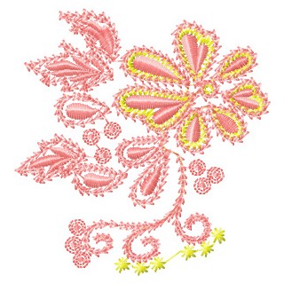 Flowers pattern embroidery design - Embroidery Design