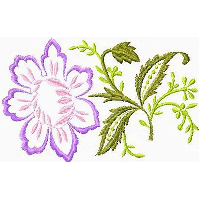 Preview of a flower embroidery design featuring vibrant floral motifs for creative stitching projects.