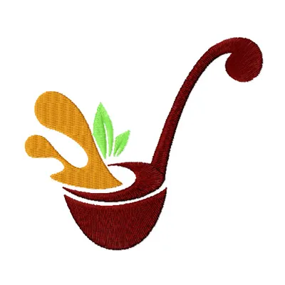 Cookware embroidery design featuring various kitchen utensils, ideal for kitchen decor and gifts.