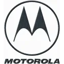 Preview of Motorola logo embroidery design, showcasing intricate stitching for electronics enthusiasts.