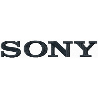 Sony logo embroidery design - Embroidery Design