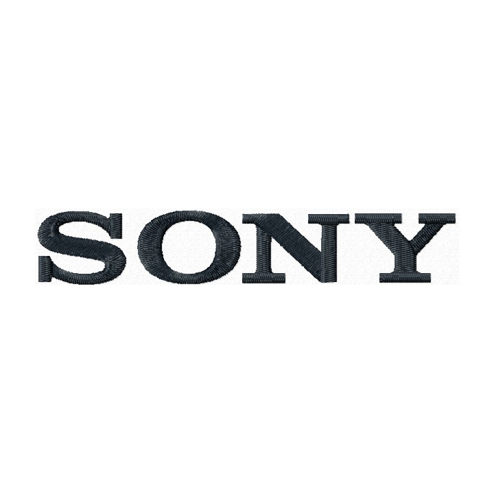 Sony logo embroidery design - Embroidery Design
