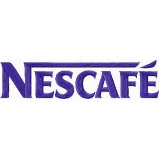 Nescafe logo embroidery design - Embroidery Design