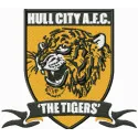 Hull City AFC The Tigers logo embroidery design for football enthusiasts, showcasing detailed stitched motifs.