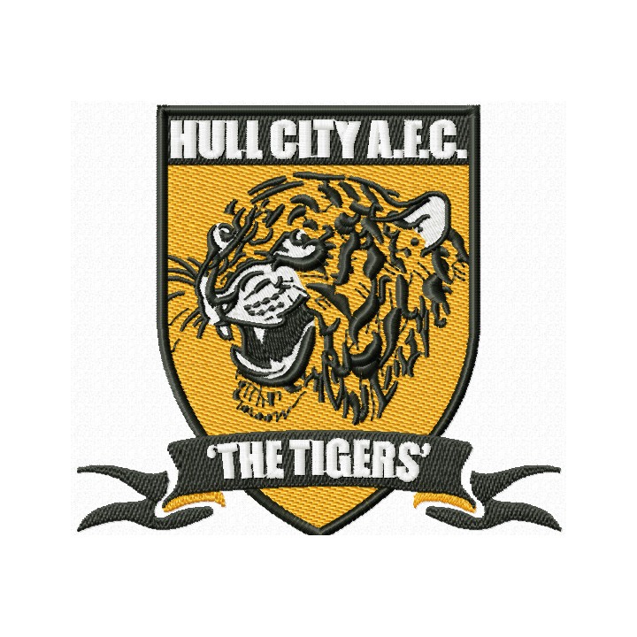 Hull City AFC The Tigers logo embroidery design - Embroidery Design