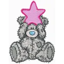 Preview of the Teddy Bear Happy Christmas embroidery design featuring a cheerful teddy for festive stitching.