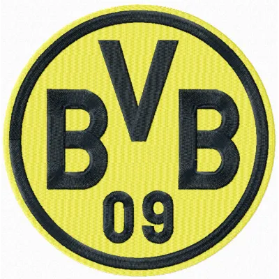 Ballspielverein Borussia 09 e.V. Dortmund FC embroidery design preview for football soccer enthusiasts.