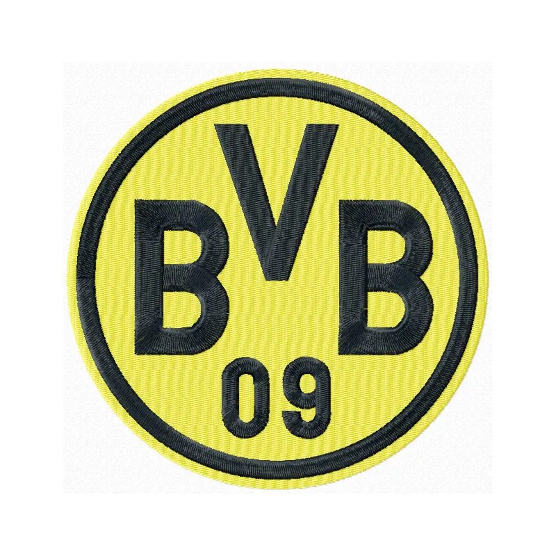 Ballspielverein Borussia 09 e.V. Dortmund FC embroidery design preview for football soccer enthusiasts.
