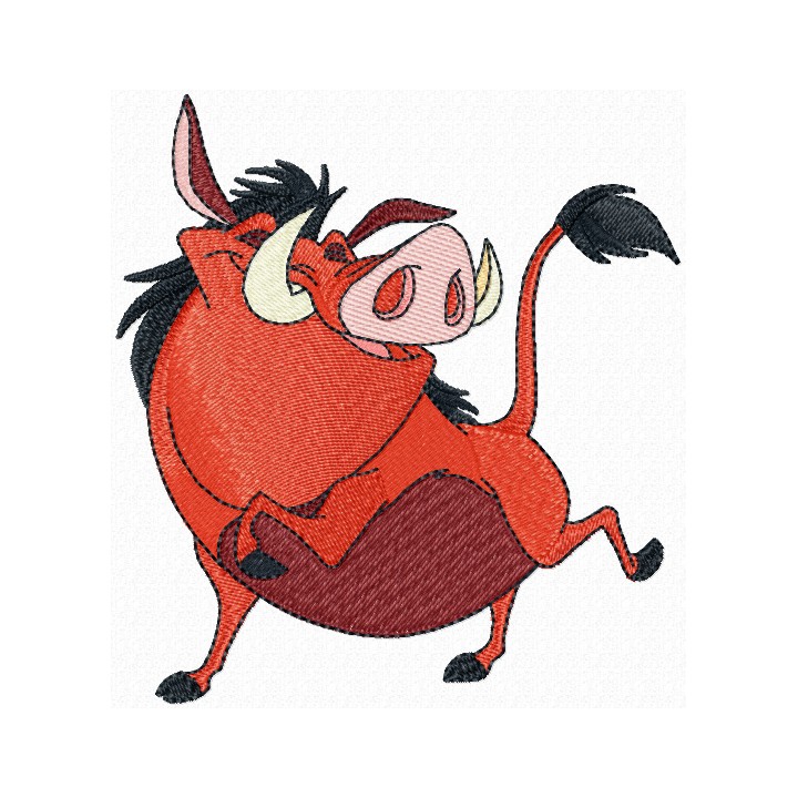 Pumbaa embroidery design - Embroidery Design