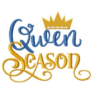 Queen season embroidery design - Embroidery Design
