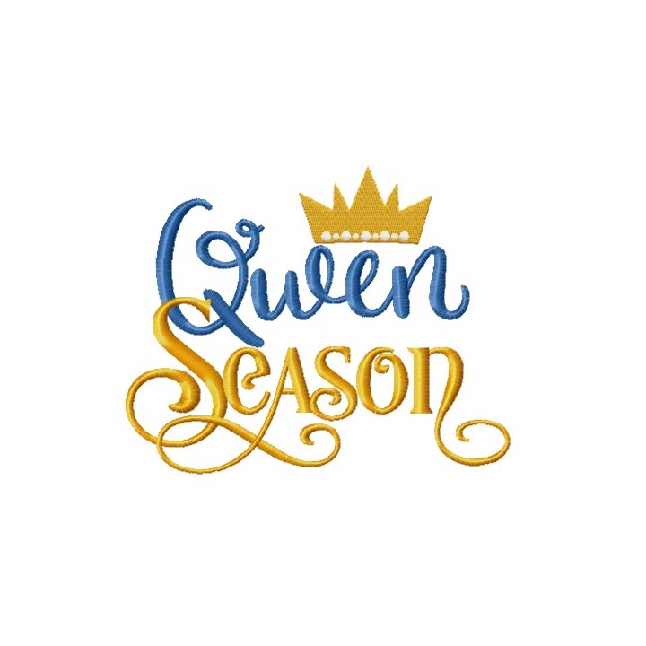 Queen season embroidery design - Embroidery Design
