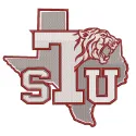Texas Southern Tigers logo embroidery design featuring the iconic tiger mascot in bold colors and detailed stitching.