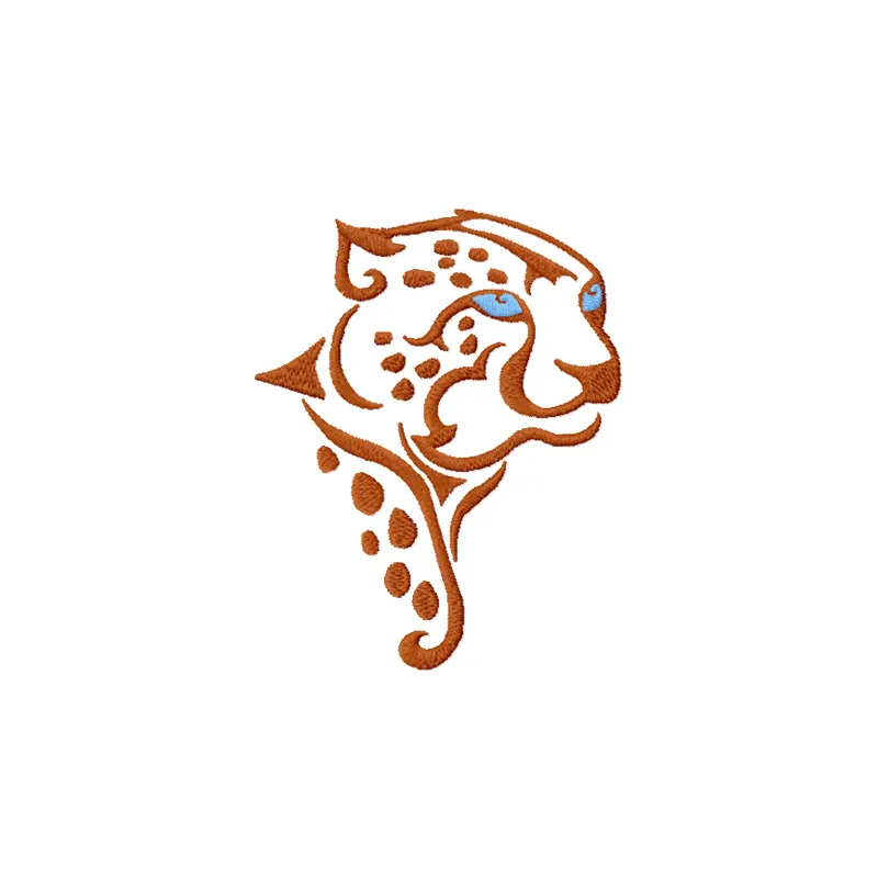 Tribal Leo embroidery design showcasing a majestic lion motif, perfect for embellishing apparel or home decor.