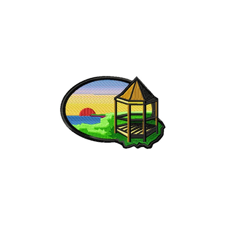 Tower embroidery design - Embroidery Design