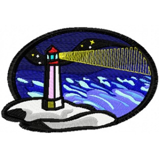 Lighthouse embroidery design - Embroidery Design