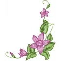 Flower element 6 embroidery design featuring intricate floral motifs, ideal for enhancing various fabric projects.