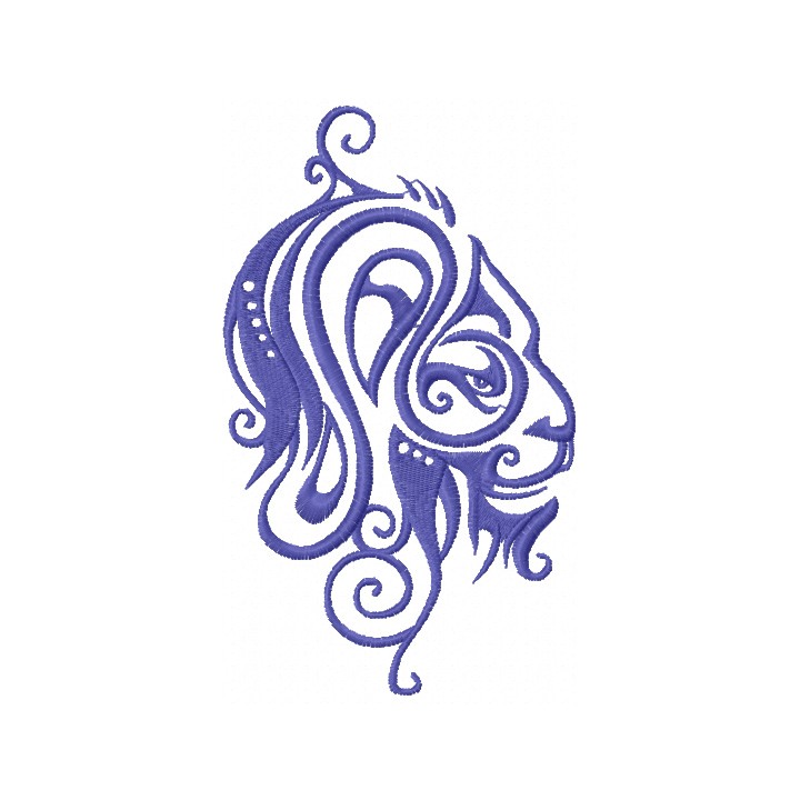 Zodiac Sign Lion embroidery design - Embroidery Design