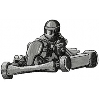Karting embroidery design - Embroidery Design