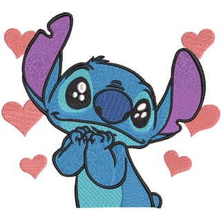 Stitch is a sea of ​​love embroidery design - Embroidery Design