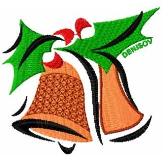 Christmas Bell  embroidery design - Embroidery Design