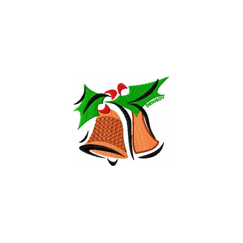 Preview of Christmas Bell embroidery design showcasing intricate details for holiday stitching projects.