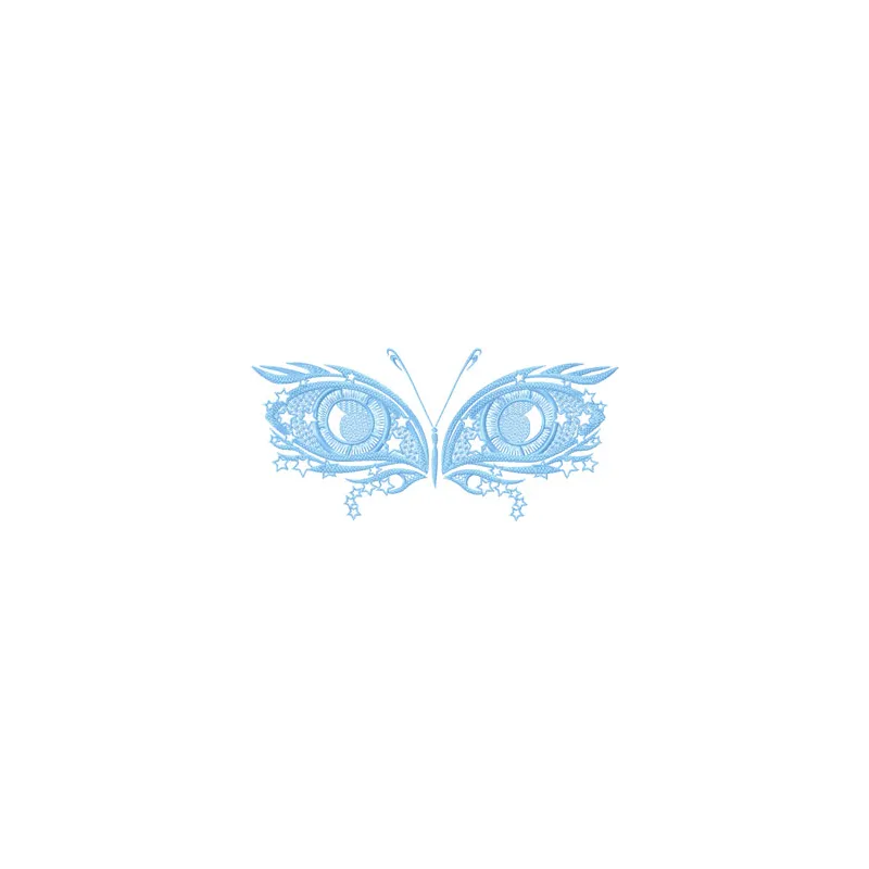 Owl Eyes embroidery design showcasing intricate details, perfect for stitching on t-shirts or bags.