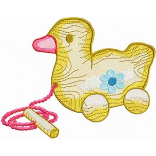 Wooden Toys - Duck embroidery design - Embroidery Design