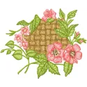 Old Flower Twist embroidery design showcasing intricate floral patterns, ideal for stitching on garments and home decor.