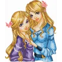 Preview of Zodiac Sign Twins embroidery design featuring enchanting fairies for creative stitching projects.