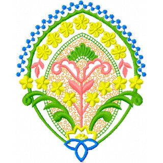Flowers Decoration embroidery design - Embroidery Design