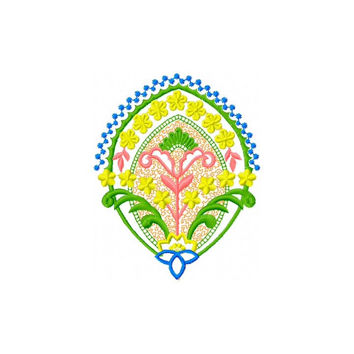 Flowers Decoration embroidery design - Embroidery Design