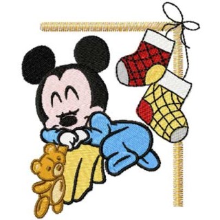 Mickey Mouse Christmas Dream embroidery design - Embroidery Design
