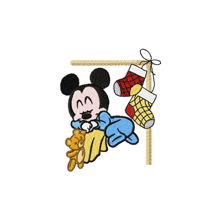 Mickey Mouse Christmas Dream embroidery design - Embroidery Design