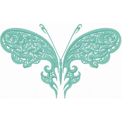 Preview of the Fantastic Butterfly Frosty embroidery design featuring a delicate insect motif for creative stitching.