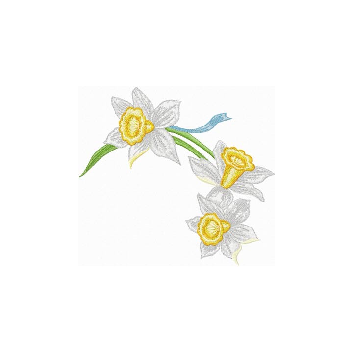 Daffodil 1 embroidery design - Embroidery Design