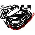 Preview of the Tribal Racing - Live on all 100...Die Young embroidery design featuring intricate tribal symbols.