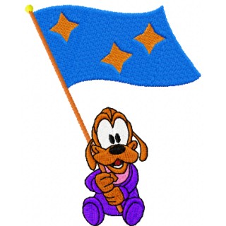 Pluto Victory embroidery design - Embroidery Design