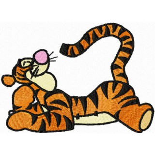 Tigger Resting embroidery design - Embroidery Design